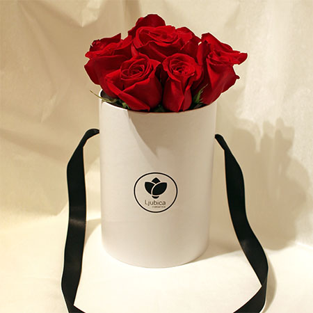 Crvene ruže flower box B - cvjecarnicaljubica.com