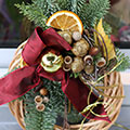 Advent - dekoracija limun, češer i žir