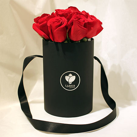 Crvene ruže flower box C - cvjecarnicaljubica.com