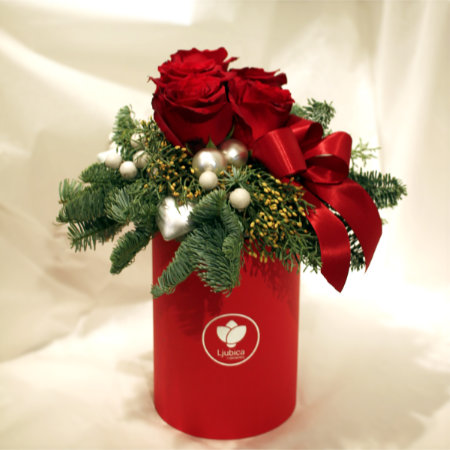 Božićni flowerbox - cvjecarnicaljubica.com