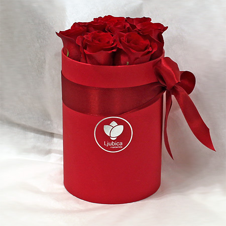 Crveni flower box - cvjecarnicaljubica.com