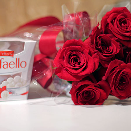Ruže i raffaello - cvjecarnicaljubica.com